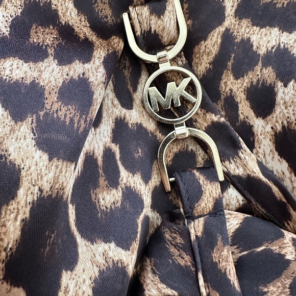 Michael Kors leopard satin silky slip dress pinup party evening worn once - Picture 8 of 9